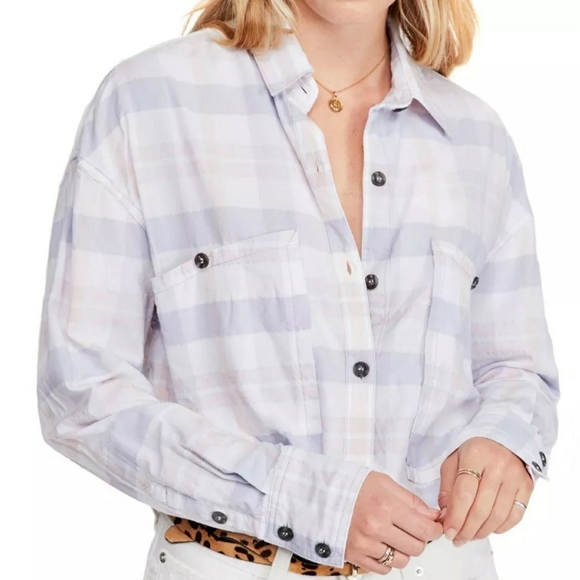 Free People Tops - Loveland Plaid button down top